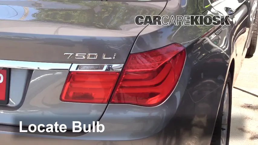 2010 BMW 750Li 4.4L V8 Turbo Luces Luz trasera (reemplazar foco)